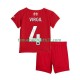 Thuisshirt Liverpool Virgil van Dijk 4 Voetbalteneu Kinderen 2025-26 S-S