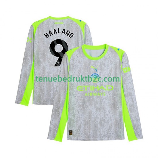3de shirt Manchester City Erling Haaland 9 Mannen 2025-26 L-S