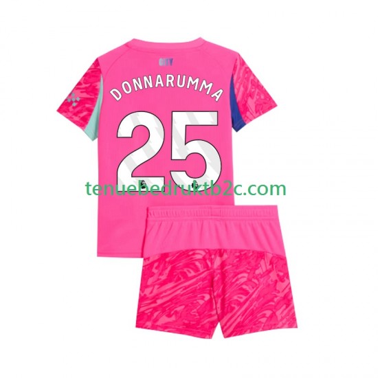 Uitshirt Manchester City Keeper Gianluigi Donnarumma 25 Voetbalteneu Kinderen 2025-26 S-S