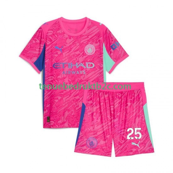Uitshirt Manchester City Keeper Gianluigi Donnarumma 25 Voetbalteneu Kinderen 2025-26 S-S