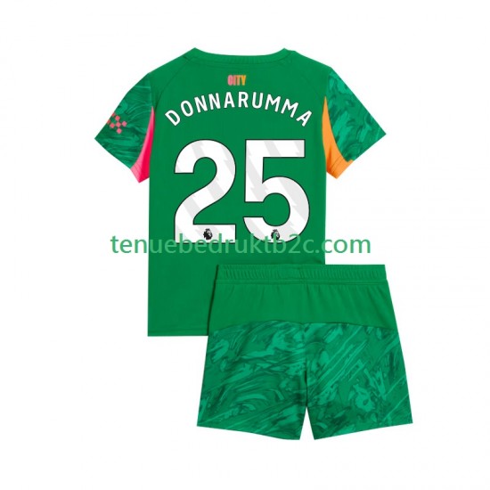 Thuisshirt Manchester City Keeper Gianluigi Donnarumma 25 Voetbalteneu Kinderen 2025-26 S-S