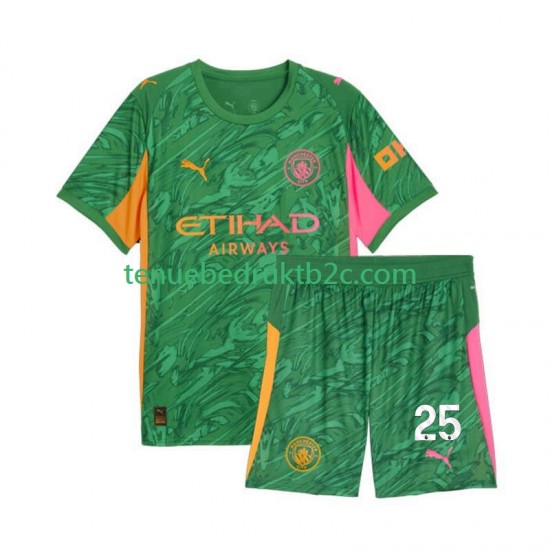 Thuisshirt Manchester City Keeper Gianluigi Donnarumma 25 Voetbalteneu Kinderen 2025-26 S-S