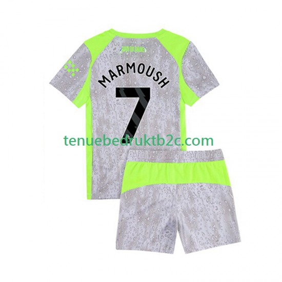 3de shirt Manchester City Omar Marmoush 7 Voetbalteneu Kinderen 2025-26 S-S