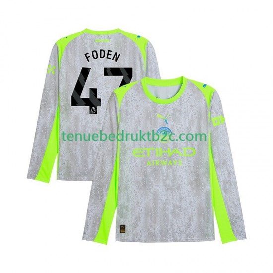 3de shirt Manchester City Phil Foden 47 Mannen 2025-26 L-S