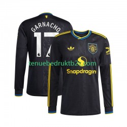 3de shirt Manchester United Alejandro Garnacho 17 Mannen 2025-26 L-S