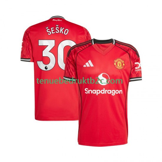 Thuisshirt Manchester United Benjamin Sesko 30 Mannen 2025-26 S-S
