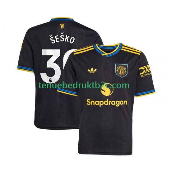 3de shirt Manchester United Benjamin Sesko 30 Mannen 2025-26 S-S