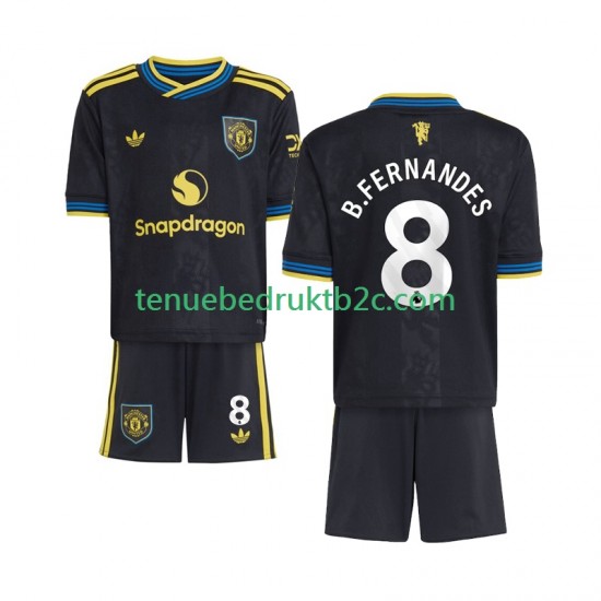 3de shirt Manchester United Bruno Fernandes 8 Voetbalteneu Kinderen 2025-26 S-S
