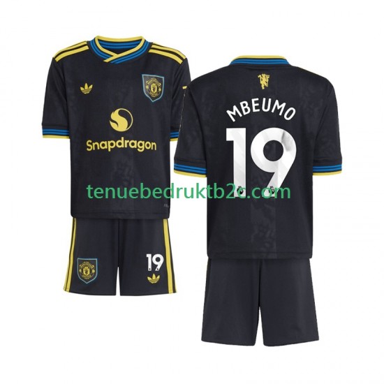 3de shirt Manchester United Bryan Mbeumo 19 Voetbalteneu Kinderen 2025-26 S-S