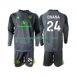 Uitshirt Manchester United Keeper Andre Onana 24 Voetbalteneu Kinderen 2025-26 L-S