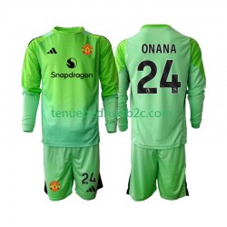 4de shirt Manchester United Keeper Andre Onana 24 Voetbalteneu Kinderen 2025-26 L-S