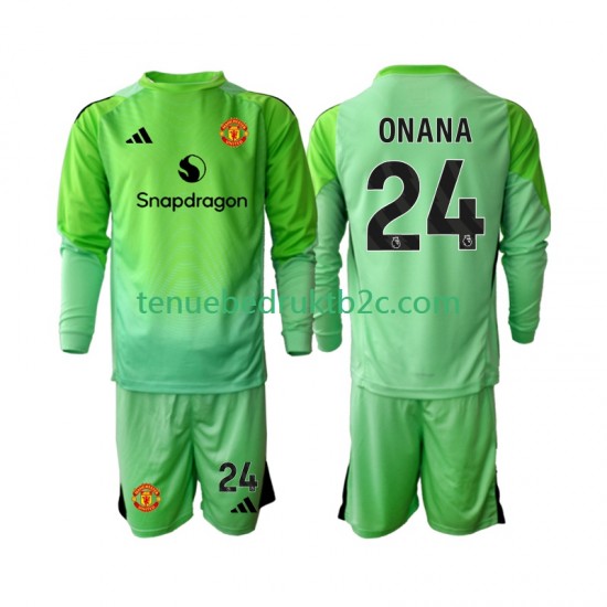 4de shirt Manchester United Keeper Andre Onana 24 Voetbalteneu Kinderen 2025-26 L-S
