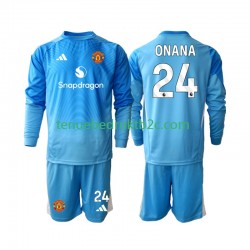 Thuisshirt Manchester United Keeper Andre Onana 24 Voetbalteneu Kinderen 2025-26 L-S