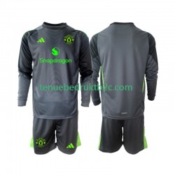 Uitshirt Manchester United Keeper Voetbalteneu Kinderen 2025-26 L-S