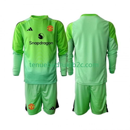 4de shirt Manchester United Keeper Voetbalteneu Kinderen 2025-26 L-S
