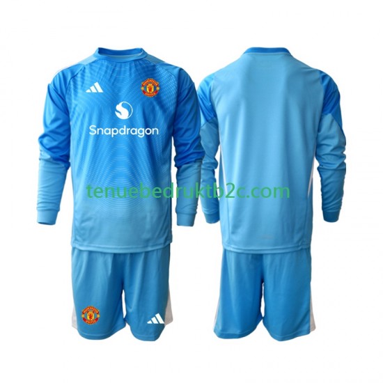 Thuisshirt Manchester United Keeper Voetbalteneu Kinderen 2025-26 L-S