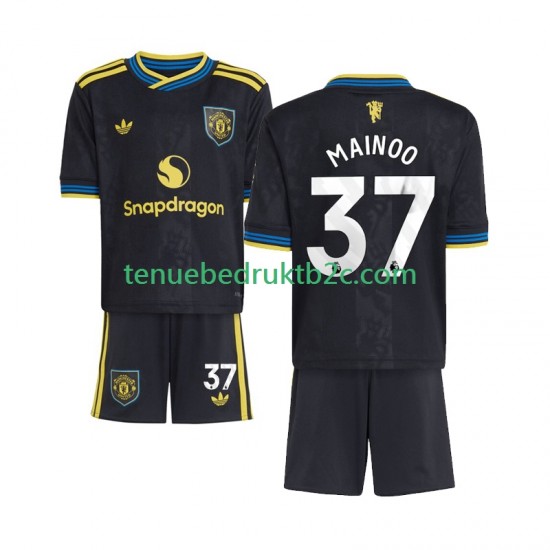 3de shirt Manchester United Kobbie Mainoo 37 Voetbalteneu Kinderen 2025-26 S-S