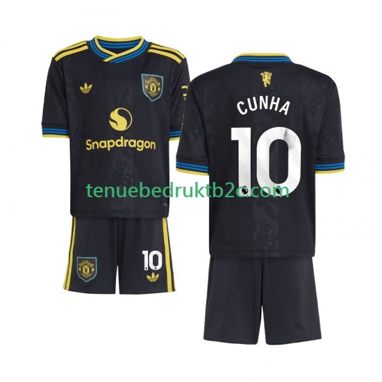 3de shirt Manchester United Matheus Cunha 10 Voetbalteneu Kinderen 2025-26 S-S