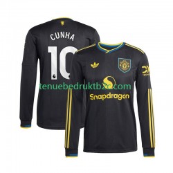 3de shirt Manchester United Matheus Cunha 10 Mannen 2025-26 L-S