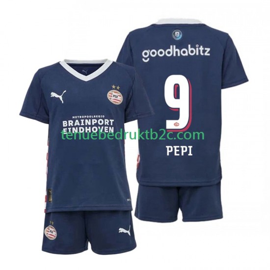 Uitshirt PSV Eindhoven Ricardo Pepi 9 Voetbalteneu Kinderen 2025-26 S-S