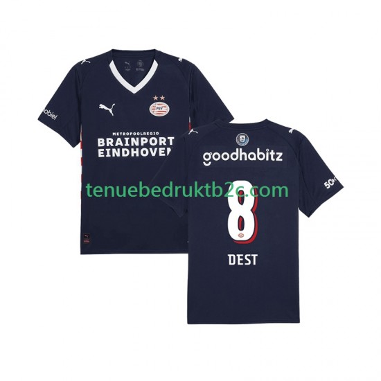 Uitshirt PSV Eindhoven Sergino Dest 8 Mannen 2025-26 S-S