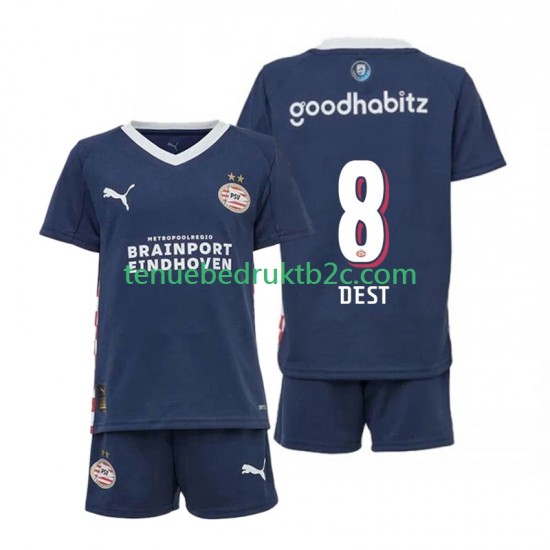Uitshirt PSV Eindhoven Sergino Dest 8 Voetbalteneu Kinderen 2025-26 S-S