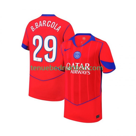3de shirt Paris Saint-Germain Bradley Barcola 29 Mannen 2025-26 S-S