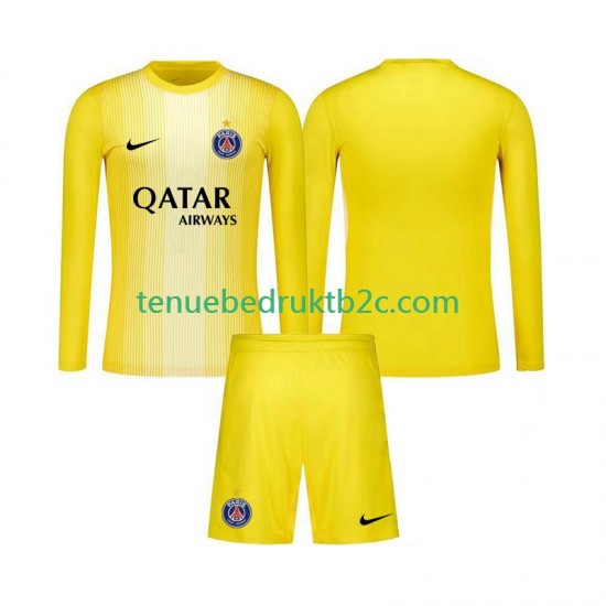 3de shirt Paris Saint-Germain Keeper Voetbalteneu Kinderen 2025-26 L-S