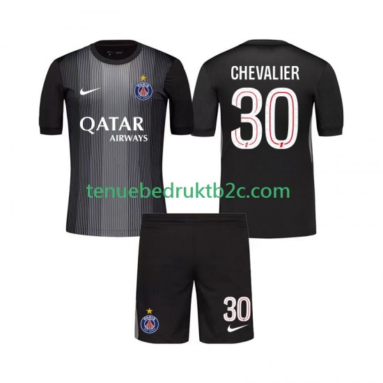 Thuisshirt Paris Saint-Germain Keeper Lucas Chevalier 30 Voetbalteneu Kinderen 2025-26 S-S