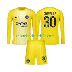 3de shirt Paris Saint-Germain Keeper Lucas Chevalier 30 Voetbalteneu Kinderen 2025-26 L-S