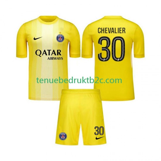 3de shirt Paris Saint-Germain Keeper Lucas Chevalier 30 Voetbalteneu Kinderen 2025-26 S-S