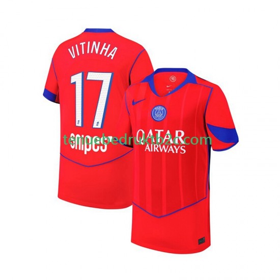 3de shirt Paris Saint-Germain Khvicha Kvaratskhelia 7 Voetbalteneu Kinderen 2025-26 S-S