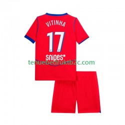 3de shirt Paris Saint-Germain Vitinha 17 Voetbalteneu Kinderen 2025-26 S-S