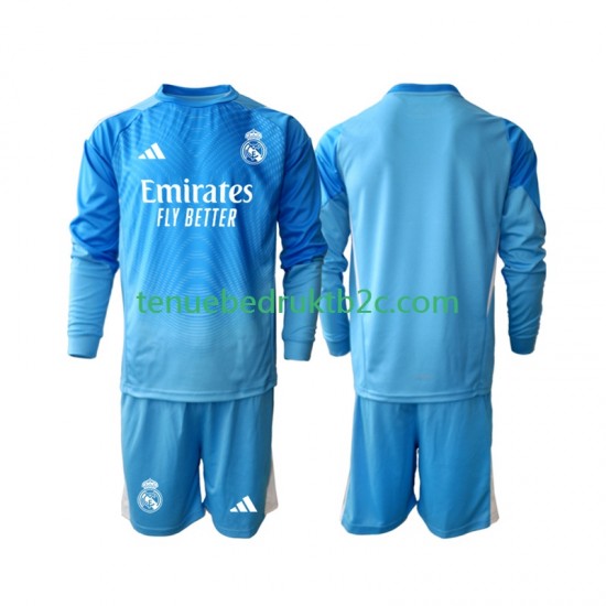 Thuisshirt Real Madrid Keeper Voetbalteneu Kinderen 2025-26 L-S