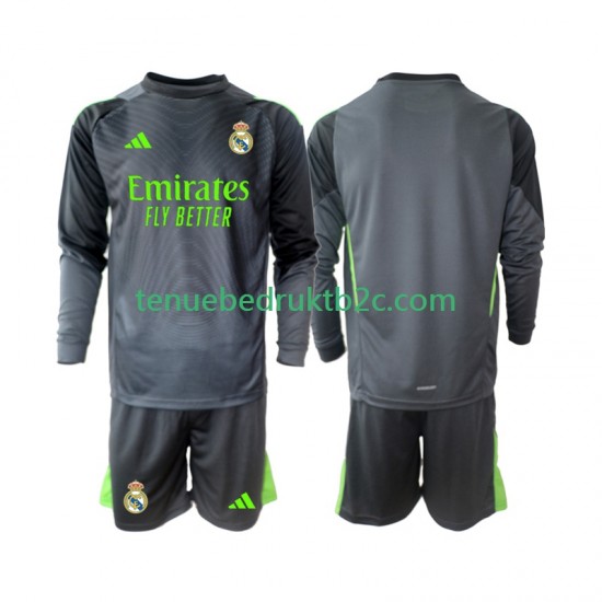 3de shirt Real Madrid Keeper Voetbalteneu Kinderen 2025-26 L-S