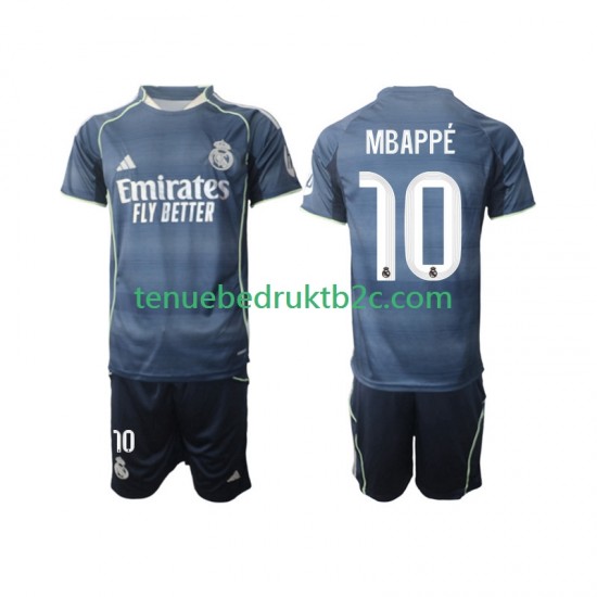 Uitshirt Real Madrid Kylian Mbappe 10 Voetbalteneu Kinderen 2025-26 S-S