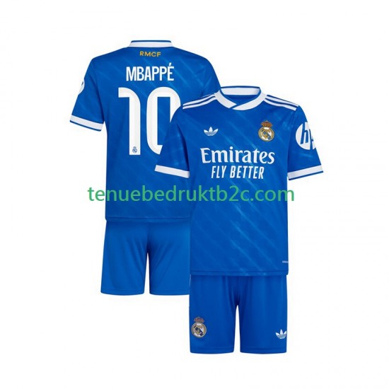 3de shirt Real Madrid Kylian Mbappe 10 Voetbalteneu Kinderen 2025-26 S-S