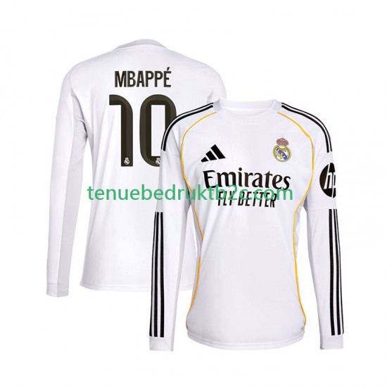 Thuisshirt Real Madrid Kylian Mbappe 10 Mannen 2025-26 L-S