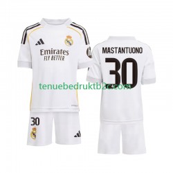 Thuisshirt Real Madrid Mastantuono 30 Voetbalteneu Kinderen 2025-26 S-S