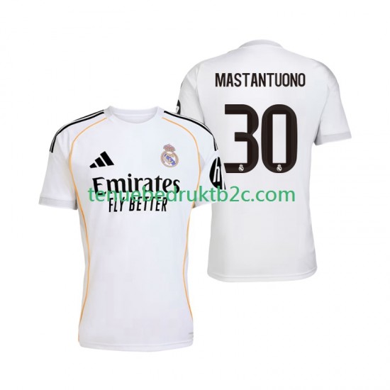 Thuisshirt Real Madrid Mastantuono 30 Mannen 2025-26 S-S