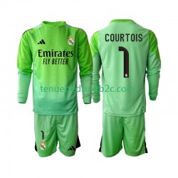 Uitshirt Real Madrid Thibaut Courtois 1 Voetbalteneu Kinderen 2025-26 L-S