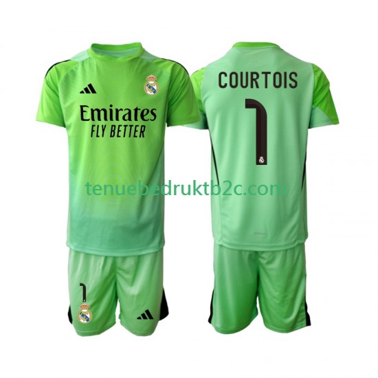Uitshirt Real Madrid Thibaut Courtois 1 Voetbalteneu Kinderen 2025-26 S-S