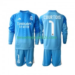 Thuisshirt Real Madrid Thibaut Courtois 1 Voetbalteneu Kinderen 2025-26 L-S