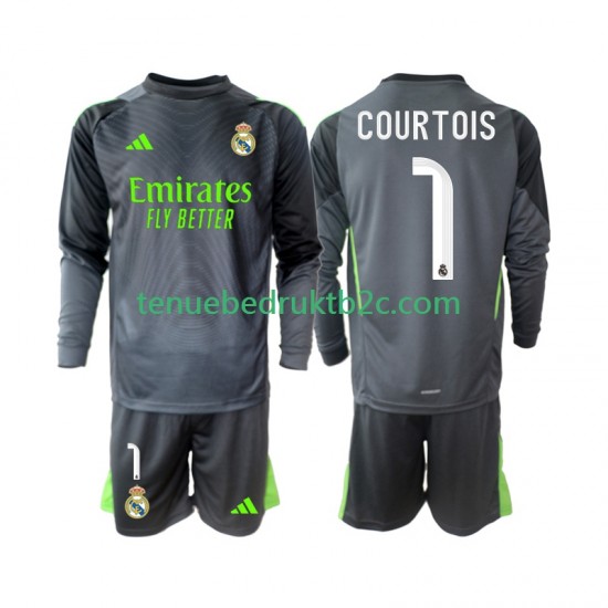 3de shirt Real Madrid Thibaut Courtois 1 Voetbalteneu Kinderen 2025-26 L-S