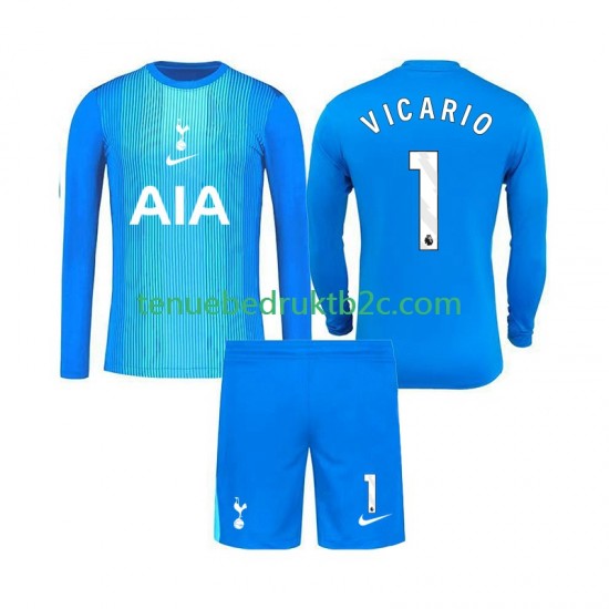 Uitshirt Tottenham Hotspur Keeper Guglielmo Vicario 1 Voetbalteneu Kinderen 2025-26 L-S