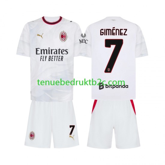 Uitshirt AC Milan Gimenez 7 Voetbalteneu Kinderen 2026-27 S-S