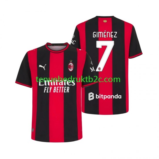 Thuisshirt AC Milan Gimenez 7 Mannen 2026-27 S-S