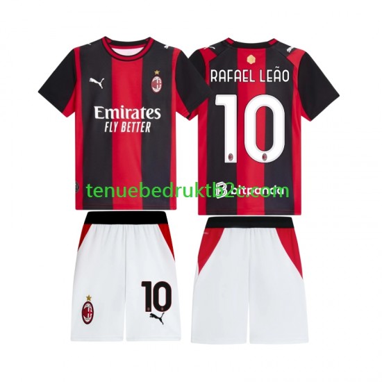 Thuisshirt AC Milan Rafael Leao 10 Voetbalteneu Kinderen 2026-27 S-S