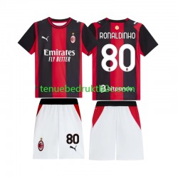 Thuisshirt AC Milan Ronaldinho 80 Voetbalteneu Kinderen 2026-27 S-S