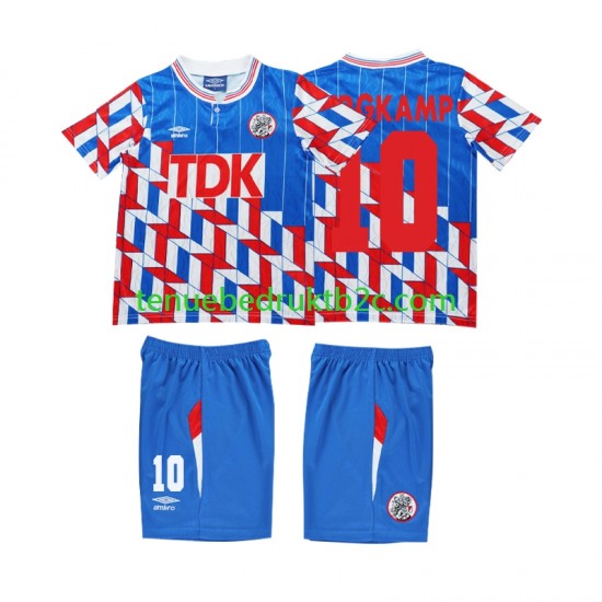 Uitshirt Retro AFC Ajax BERGKAMP 10 1989 1990 Voetbalteneu Kinderen L-S